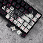 Cool Neon Rift Theme Artisan Graffiti Keycap Set