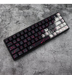 Cool Neon Rift Theme Artisan Graffiti Keycap Set