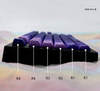 Cool Purple Aurora Borealis Theme Keycap Set