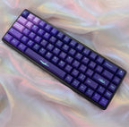 Cool Purple Aurora Borealis Theme Keycap Set