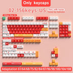 Cool Red Eva Unit-02 Theme Keycap Set
