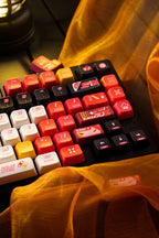 Cool Red Gaming Theme PBT ISO Keycap Set