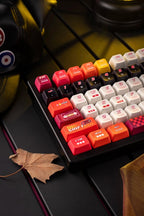 Cool Red Gaming Theme PBT ISO Keycap Set