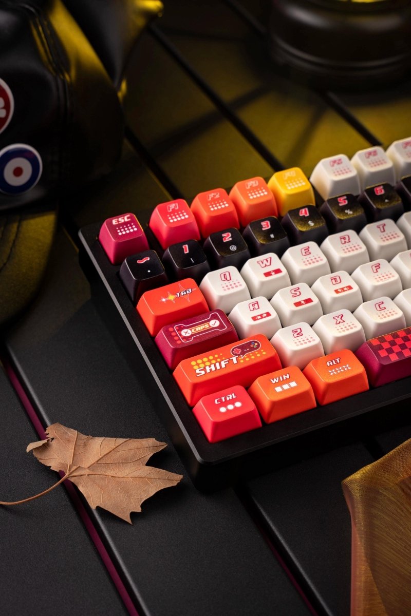 Cool Red Gaming Theme PBT ISO Keycap Set