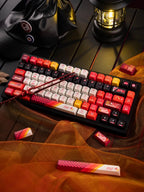 Cool Red Gaming Theme PBT ISO Keycap Set