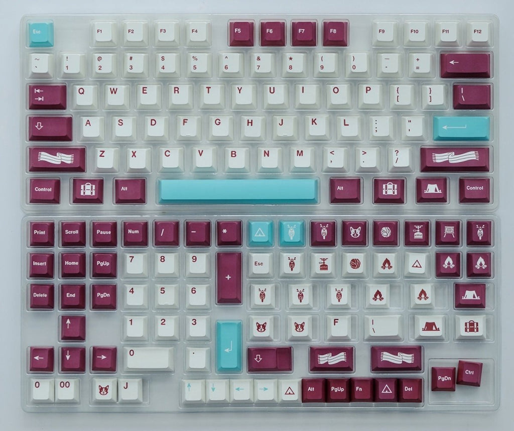 Cool Red GMK Clone Yuru Keycap Set