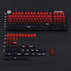 Cool Red Gradient PBT ISO Backlit Keycap Set