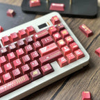 Cool Red Mecha Anime Style Artisan Keycap Set