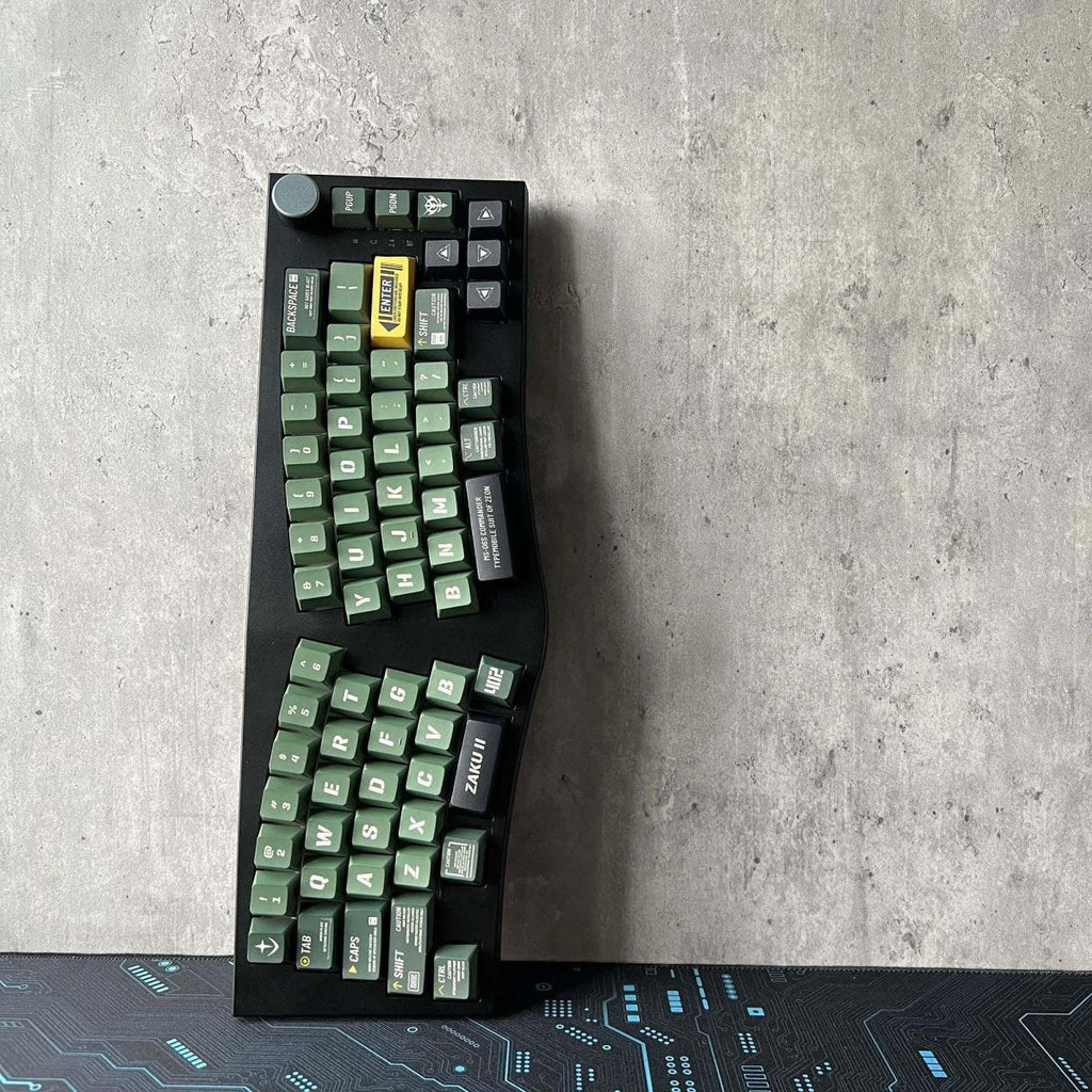 Cool Red Mecha ZAKU Theme Keycap Set
