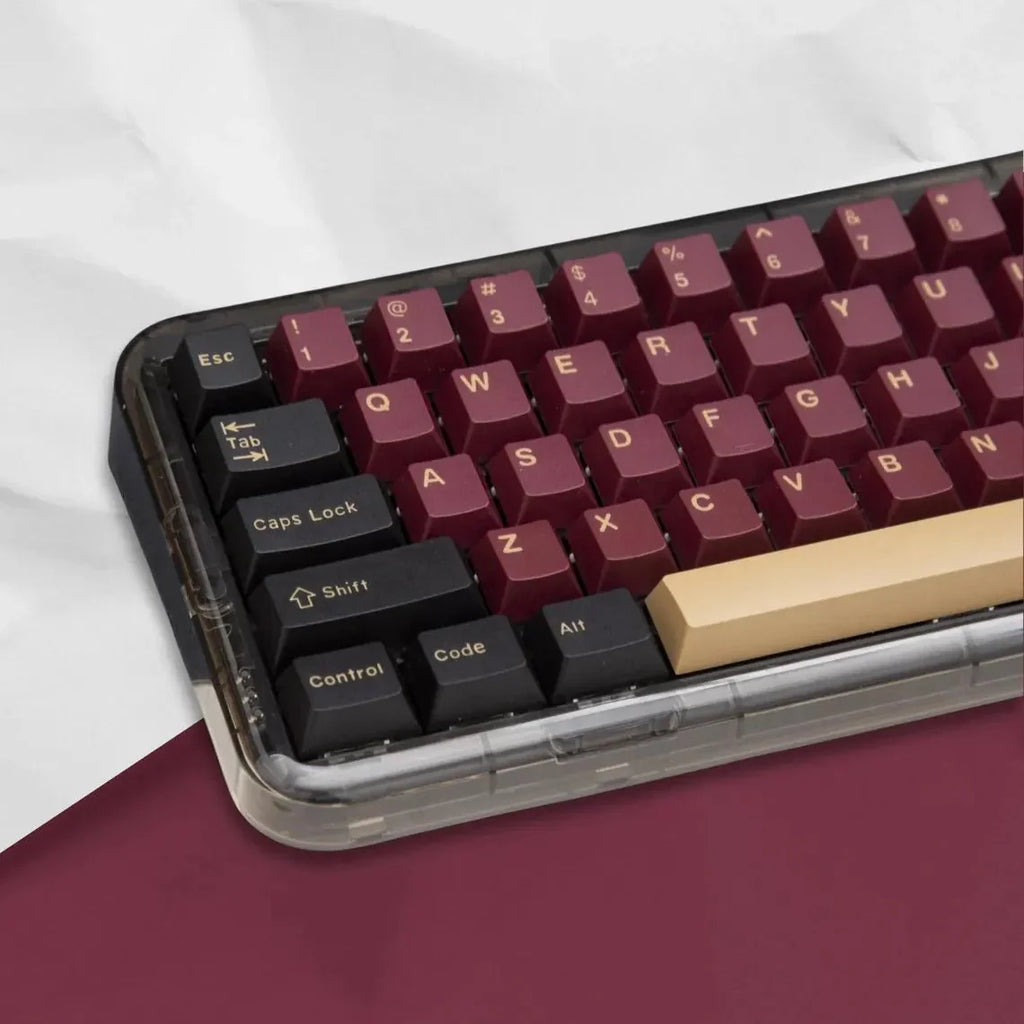 Cool Red Samurai Theme PBT Keycap Set
