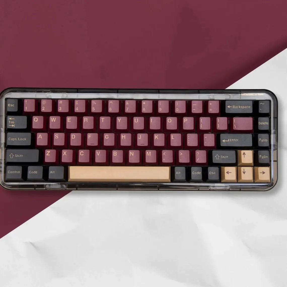 Cool Red Samurai Theme PBT Keycap Set