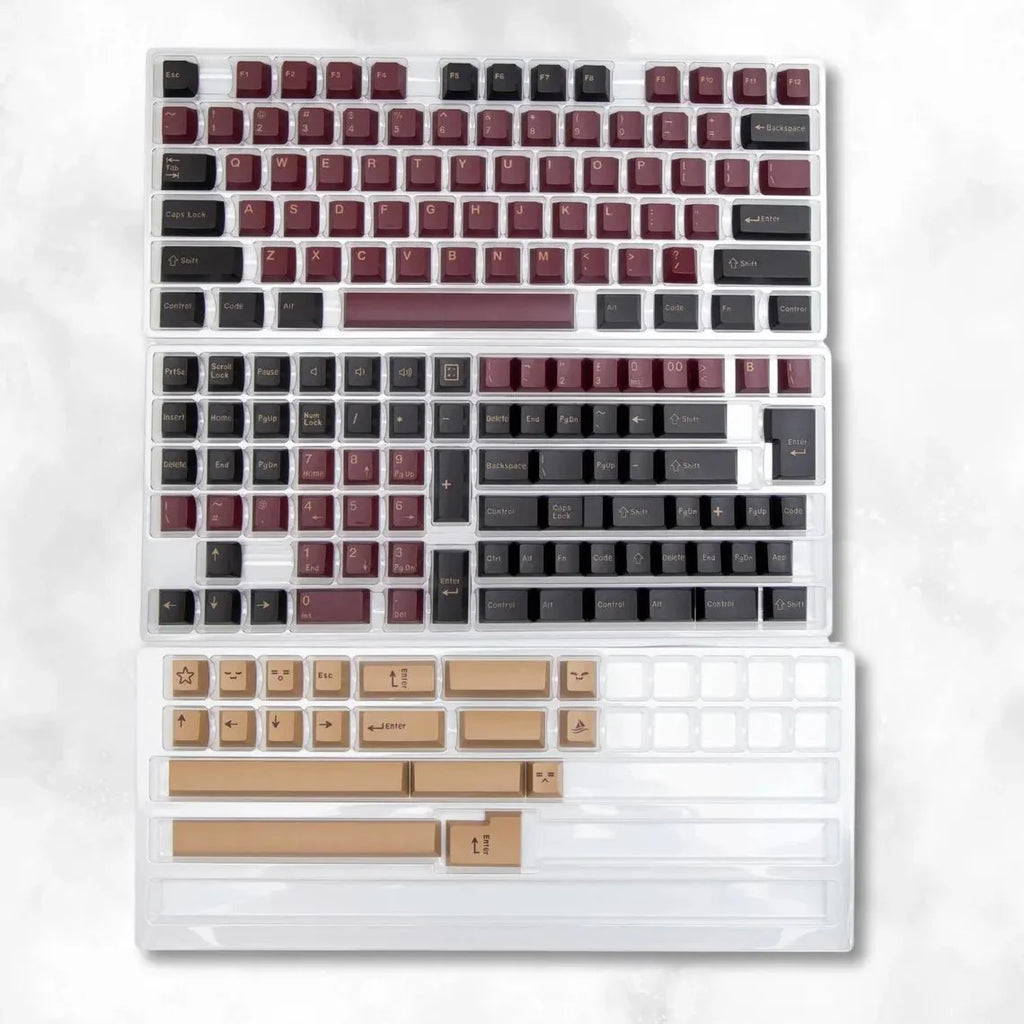 Cool Red Samurai Theme PBT Keycap Set