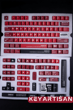 Cool Red ZAKU Mecha Warrior Keycap Set