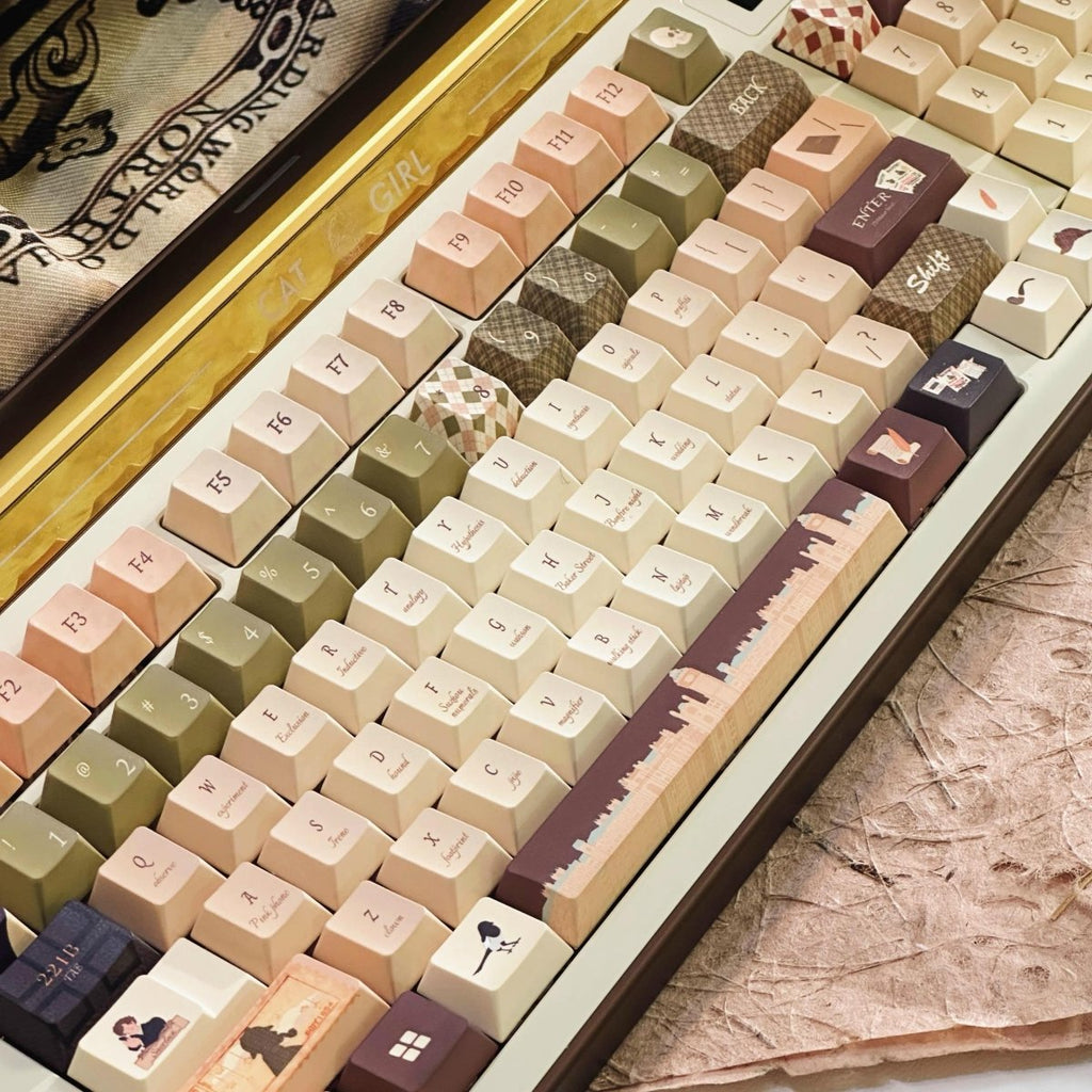 Cool Sherlock Holmes Theme Artisan Keycap Set