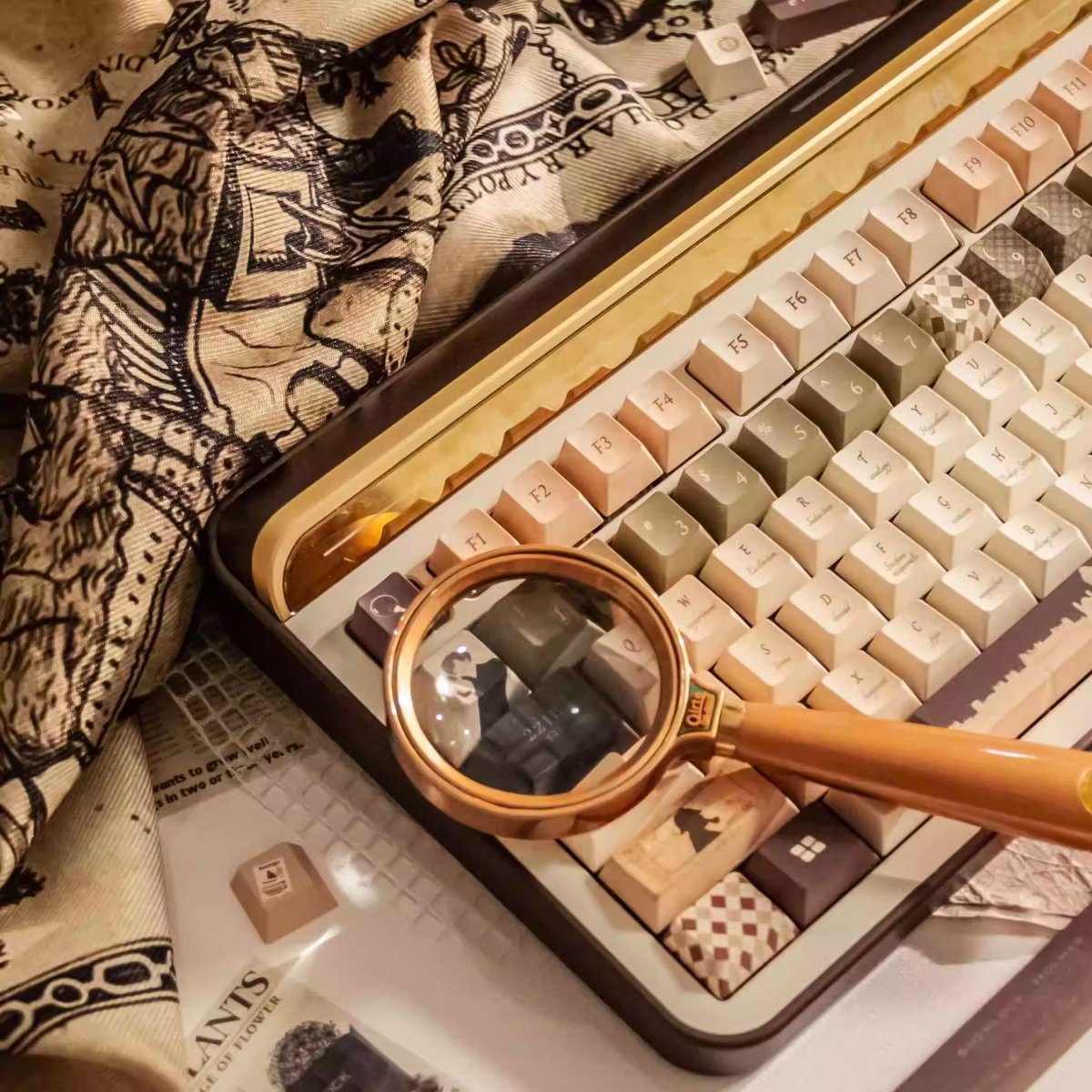 Cool Sherlock Holmes Theme Artisan Keycap Set