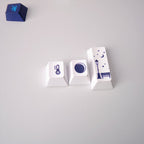 Cool Snowy Night Theme Gradient Keycap Set