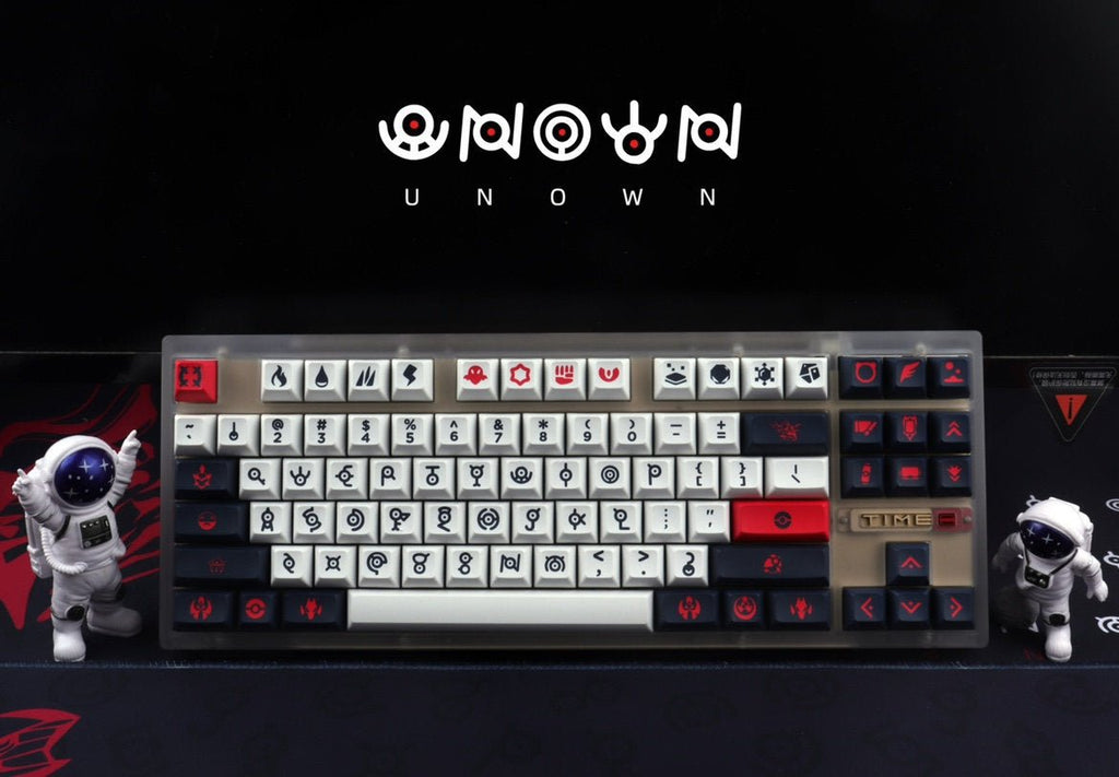 Cool Unown Theme Artisan Graffiti Keycap Set