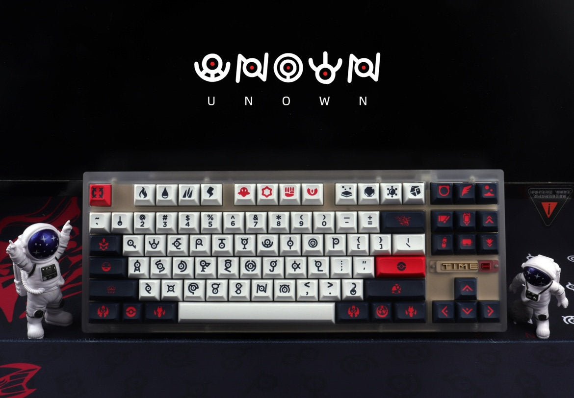 Cool Unown Theme Artisan Graffiti Keycap Set