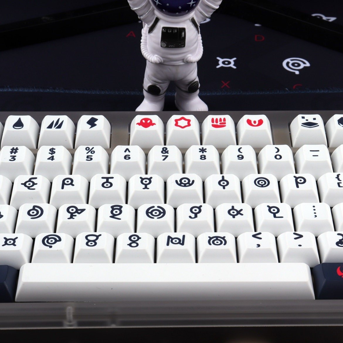 Cool Unown Theme Artisan Graffiti Keycap Set