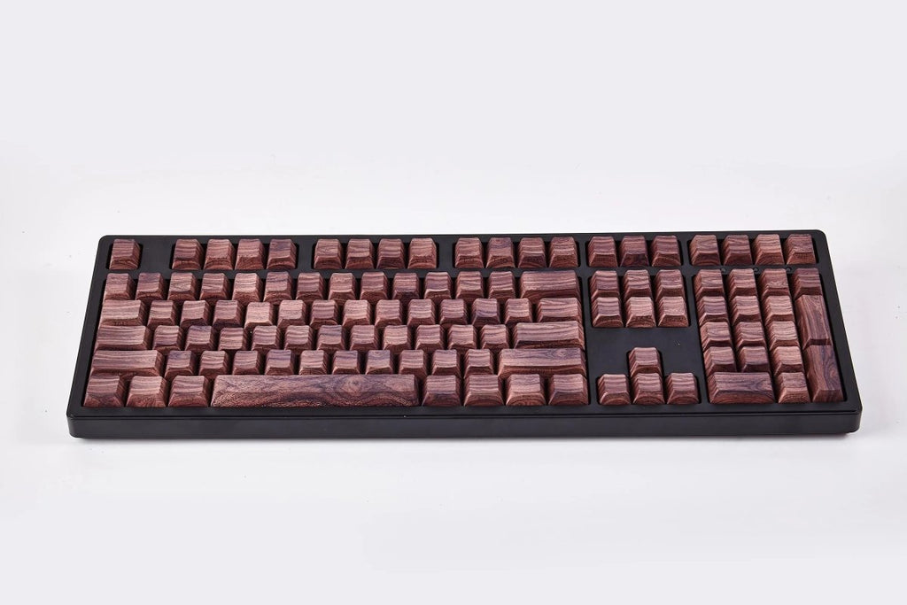 Cool Wooden-Style PBT Backlit Keycap Set