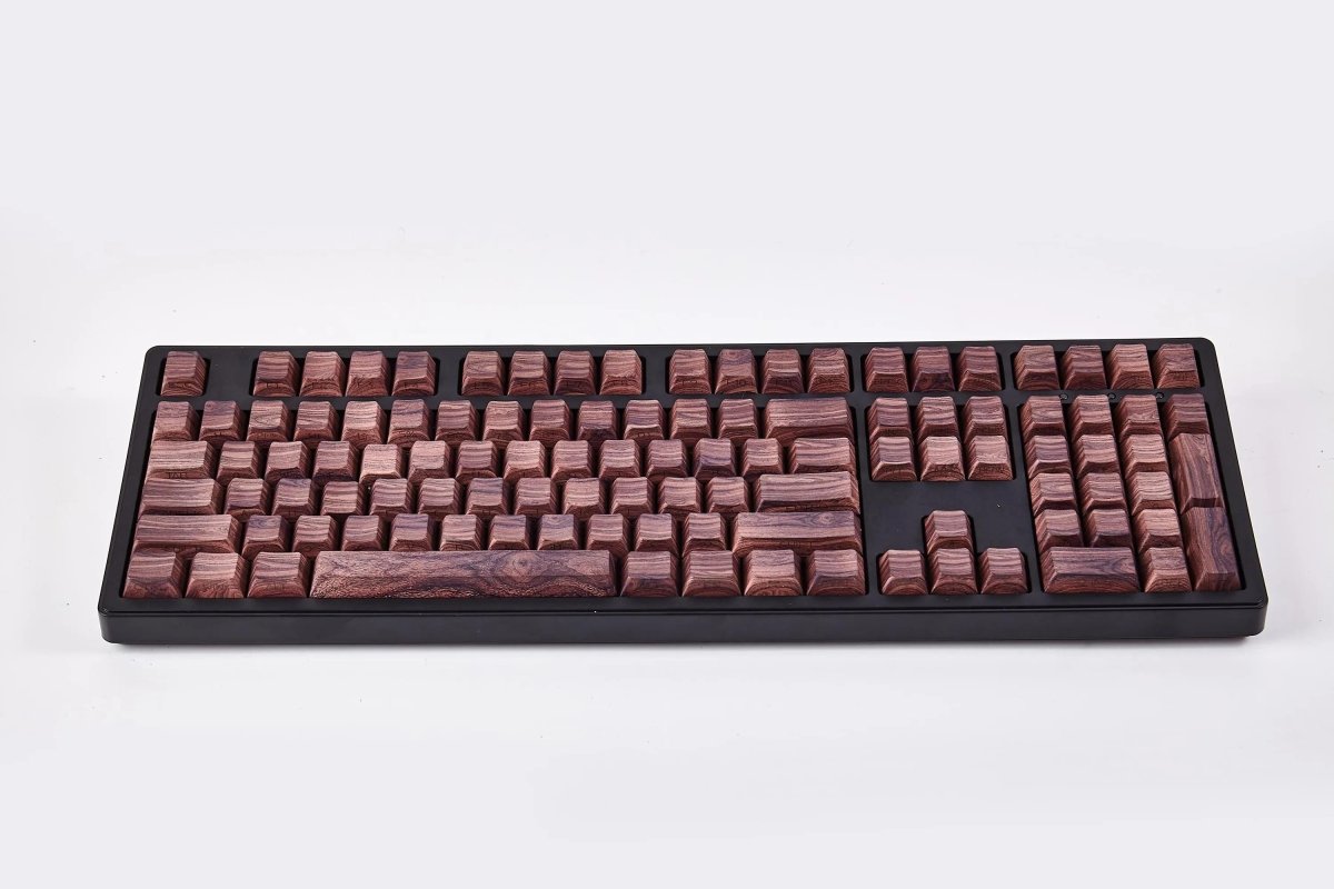 Cool Wooden-Style PBT Backlit Keycap Set