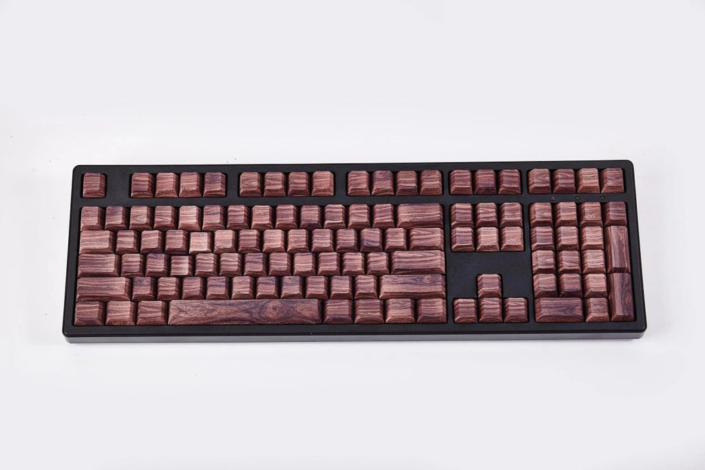 Cool Wooden-Style PBT Backlit Keycap Set