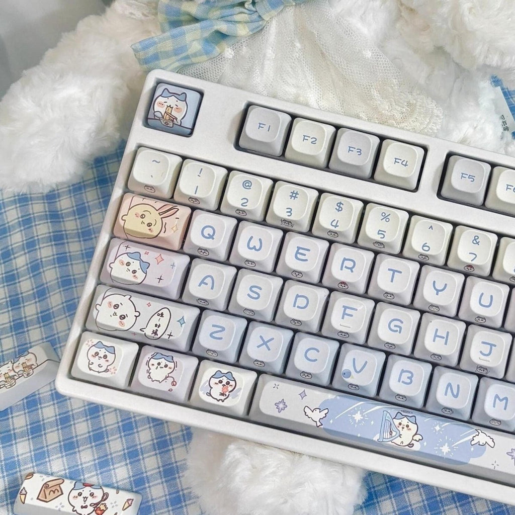 Cute Anime Chiikawa Theme Artisan Keycap Set