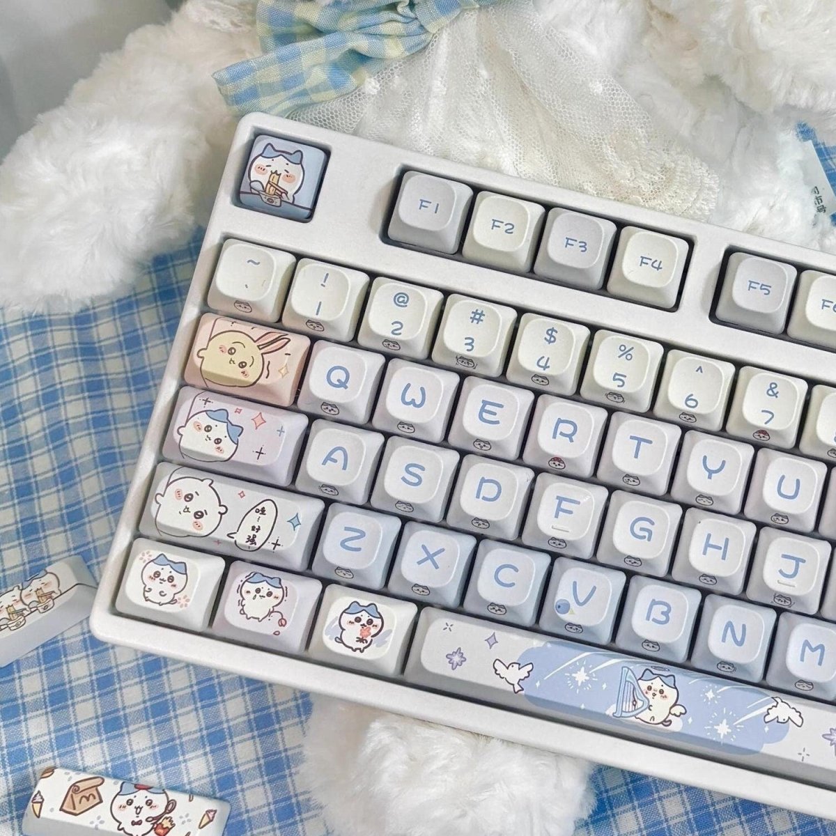 Cute Anime Chiikawa Theme Artisan Keycap Set