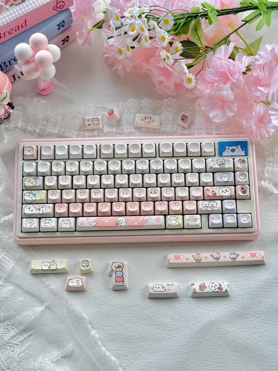 Cute Anime Chiikawa Theme Artisan Keycap Set