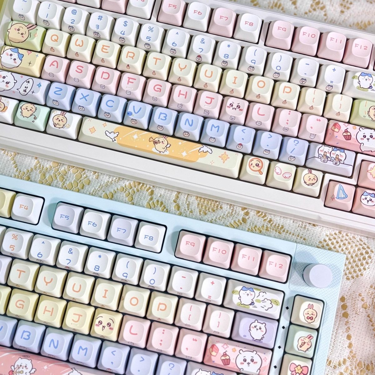 Cute Anime Chiikawa Theme Artisan Keycap Set