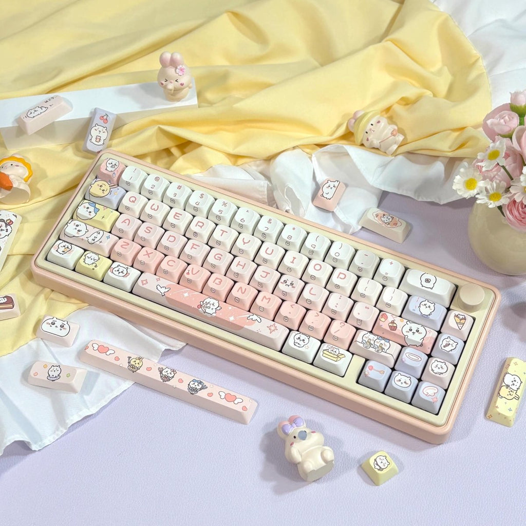 Cute Anime Chiikawa Theme Artisan Keycap Set