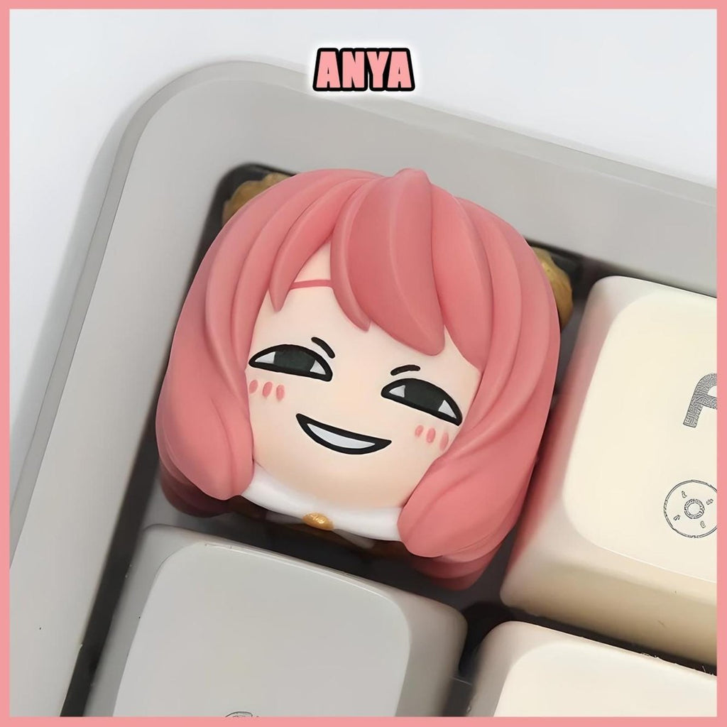 Cute Anya Spy x Family Artisan Resin Keycap