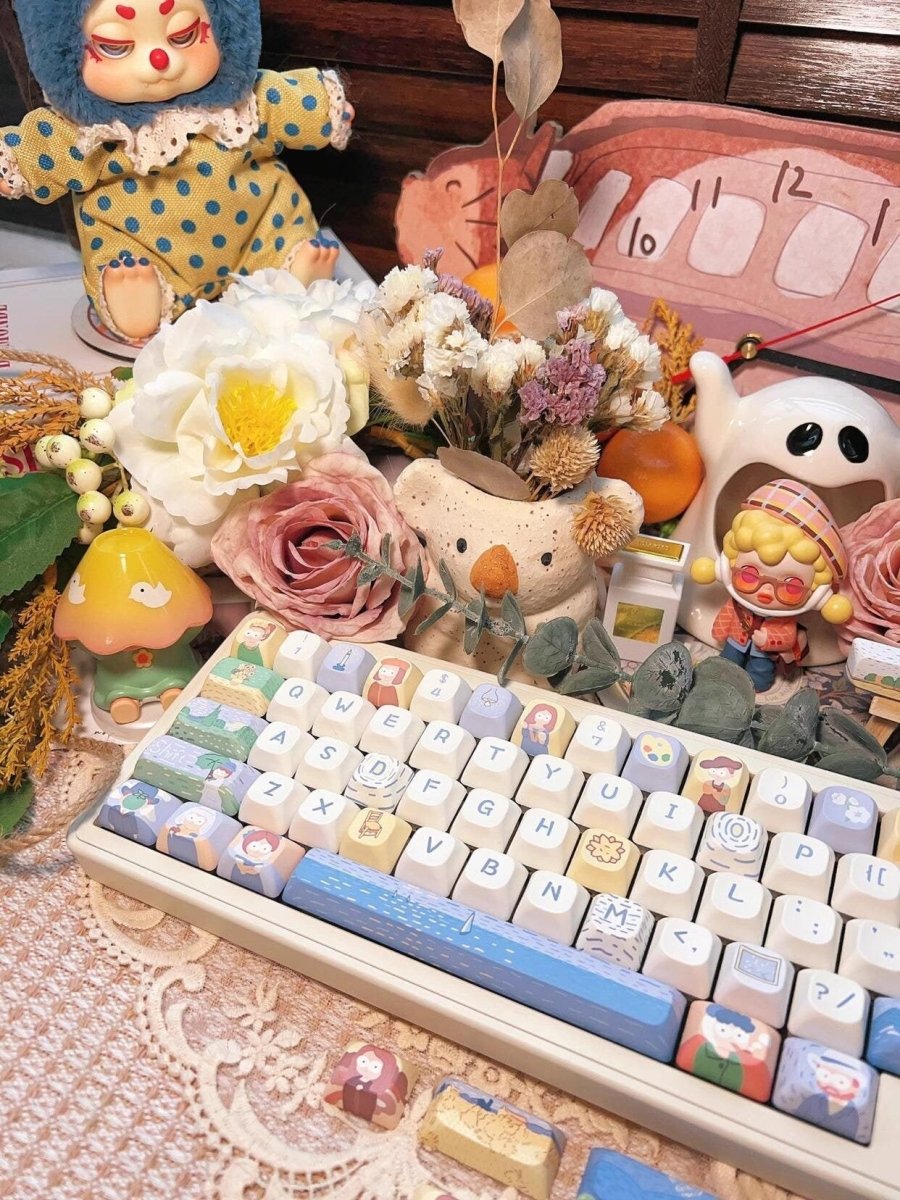 Cute Art Parody Theme Artisan Keycap Set