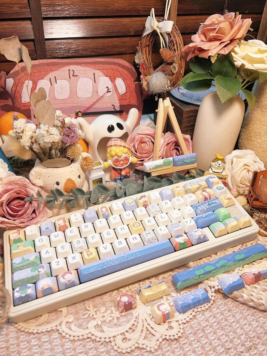 Cute Art Parody Theme Artisan Keycap Set
