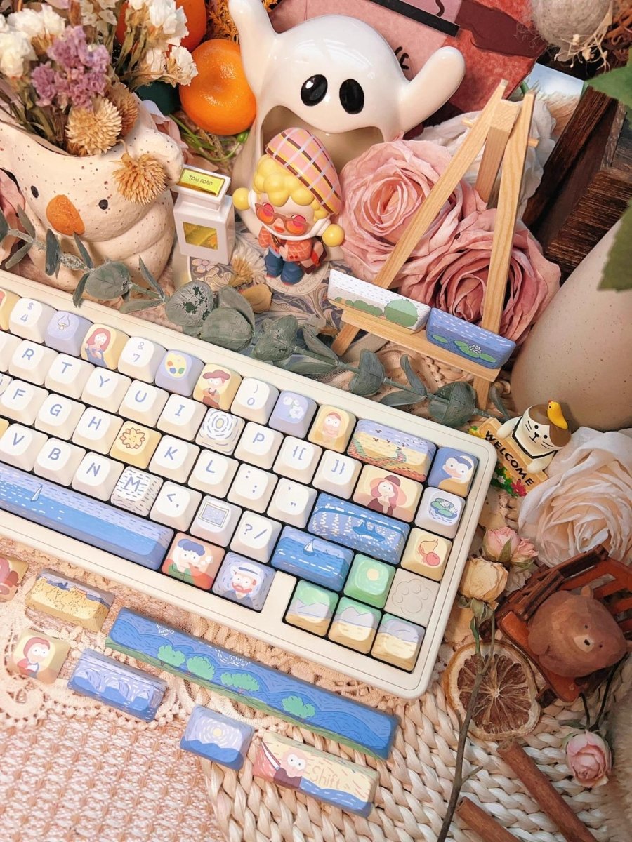 Cute Art Parody Theme Artisan Keycap Set