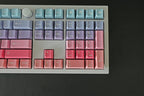 Cute Aurora Sunset Theme Gradient Keycap Set