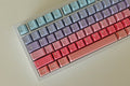 Cute Aurora Sunset Theme Gradient Keycap Set