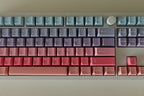 Cute Aurora Sunset Theme Gradient Keycap Set