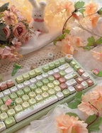 Cute Avocado Garden Themed Keycap Set