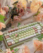 Cute Avocado Garden Themed Keycap Set