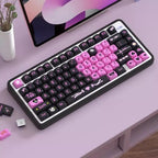 Cute Black & Pink Love Theme Artisan Keycap Set