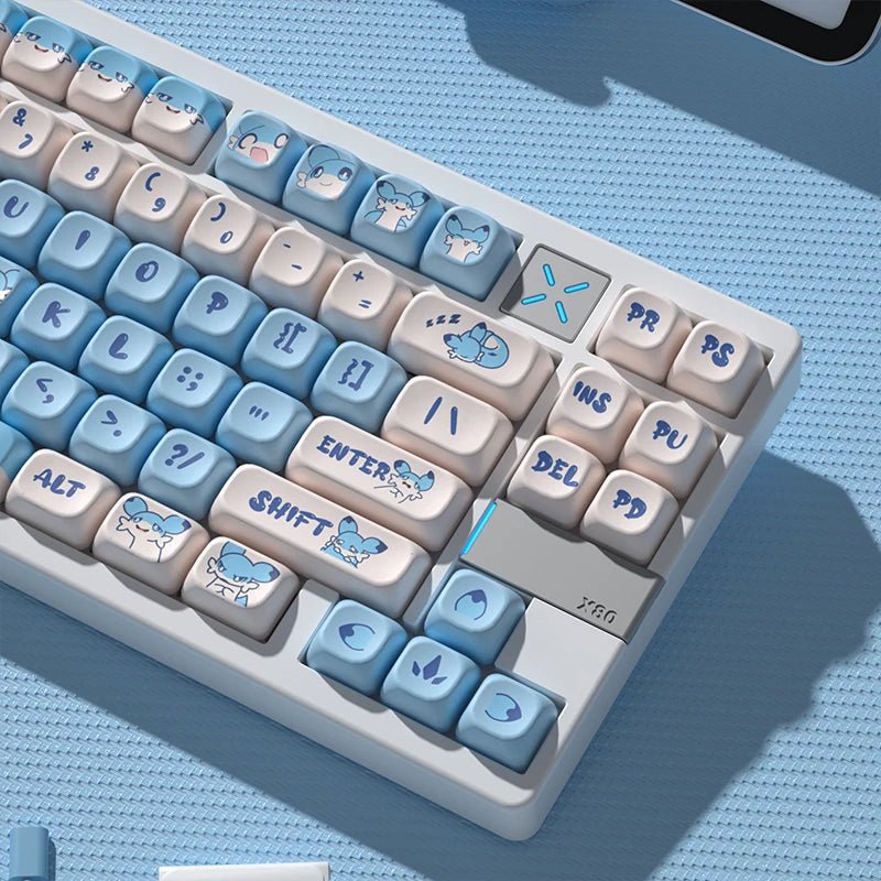 Cute Blue Chillet Palword Theme Artisan Keycap Set