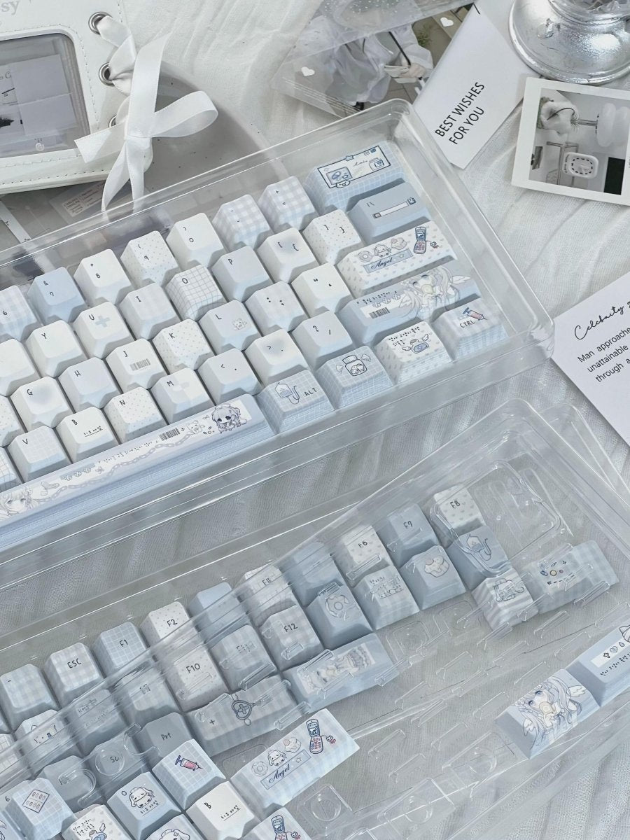 Cute Blue Dream Theme Artisan Keycap Set