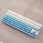 Cute Blue Glacier Ice Theme Gradient Keycap Set