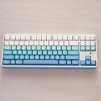 Cute Blue Glacier Ice Theme Gradient Keycap Set