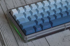 Cute Blue Gradient Backlit Keycap Set