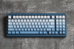 Cute Blue Gradient Backlit Keycap Set