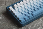 Cute Blue Gradient Backlit Keycap Set