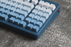 Cute Blue Gradient Backlit Keycap Set