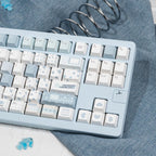 Cute Blue Notebook Theme Artisan Keycap Set